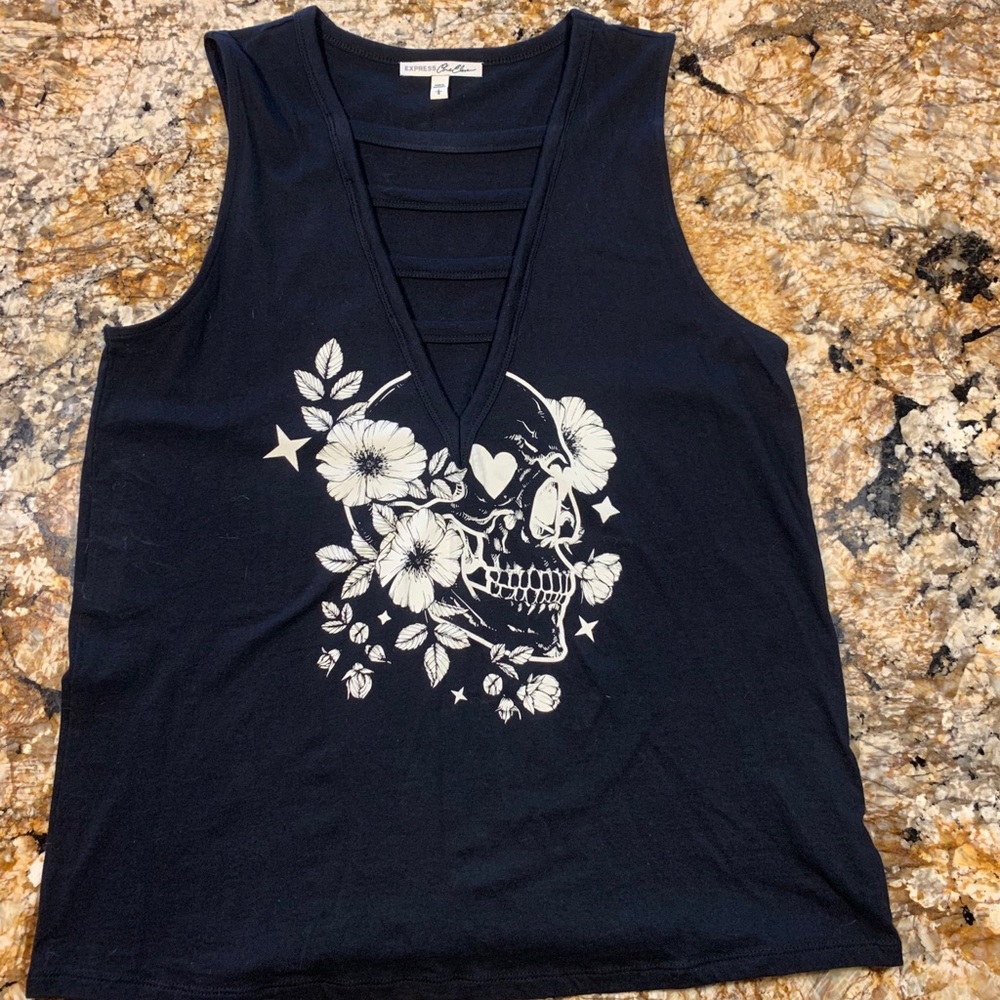 Express Skull Cut-out Muscle Tank 💀
